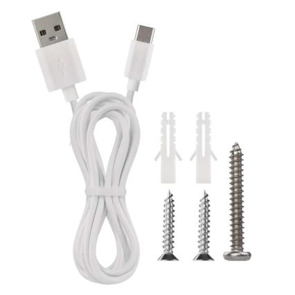 LED Димируема акумулаторна настолна лампа 4в1 LED/6W/3,7V 3000K/4000K/6500K 1500mAh бял