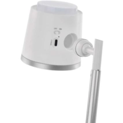 LED Димируема акумулаторна настолна лампа 4в1 LED/6W/3,7V 3000K/4000K/6500K 1500mAh бял