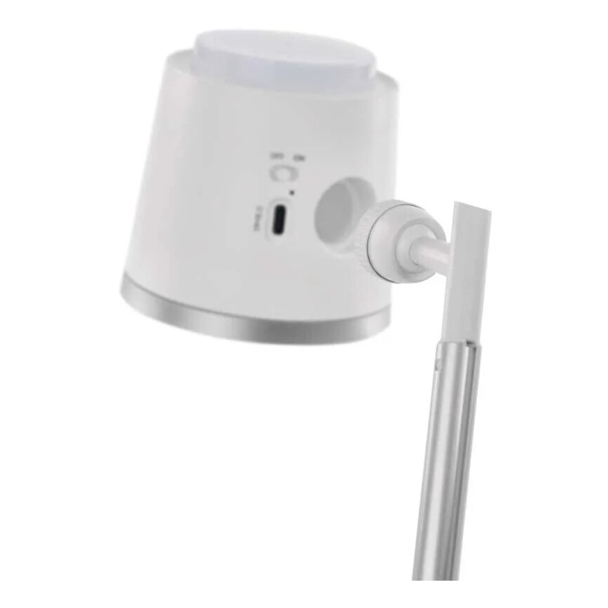 LED Димируема акумулаторна настолна лампа 4в1 LED/6W/3,7V 3000K/4000K/6500K 1500mAh бял