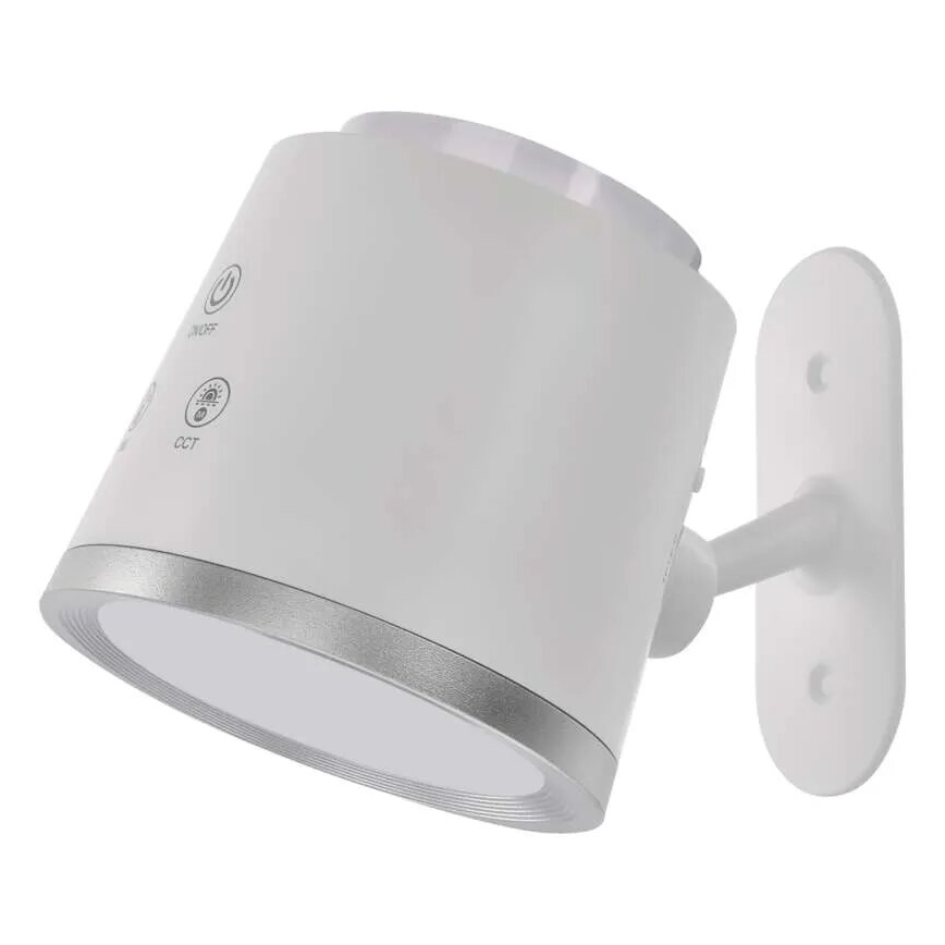 LED Димируема акумулаторна настолна лампа 4в1 LED/6W/3,7V 3000K/4000K/6500K 1500mAh бял