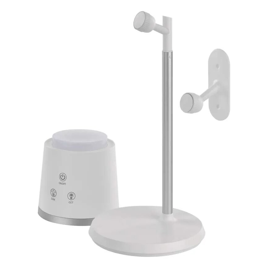 LED Димируема акумулаторна настолна лампа 4в1 LED/6W/3,7V 3000K/4000K/6500K 1500mAh бял