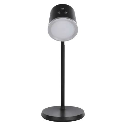 LED Димируема акумулаторна настолна лампа 4в1 LED/6W/3,7V 3000K/4000K/6500K 1500mAh черен