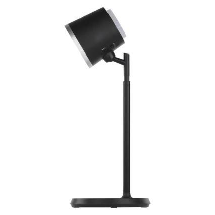 LED Димируема акумулаторна настолна лампа 4в1 LED/6W/3,7V 3000K/4000K/6500K 1500mAh черен