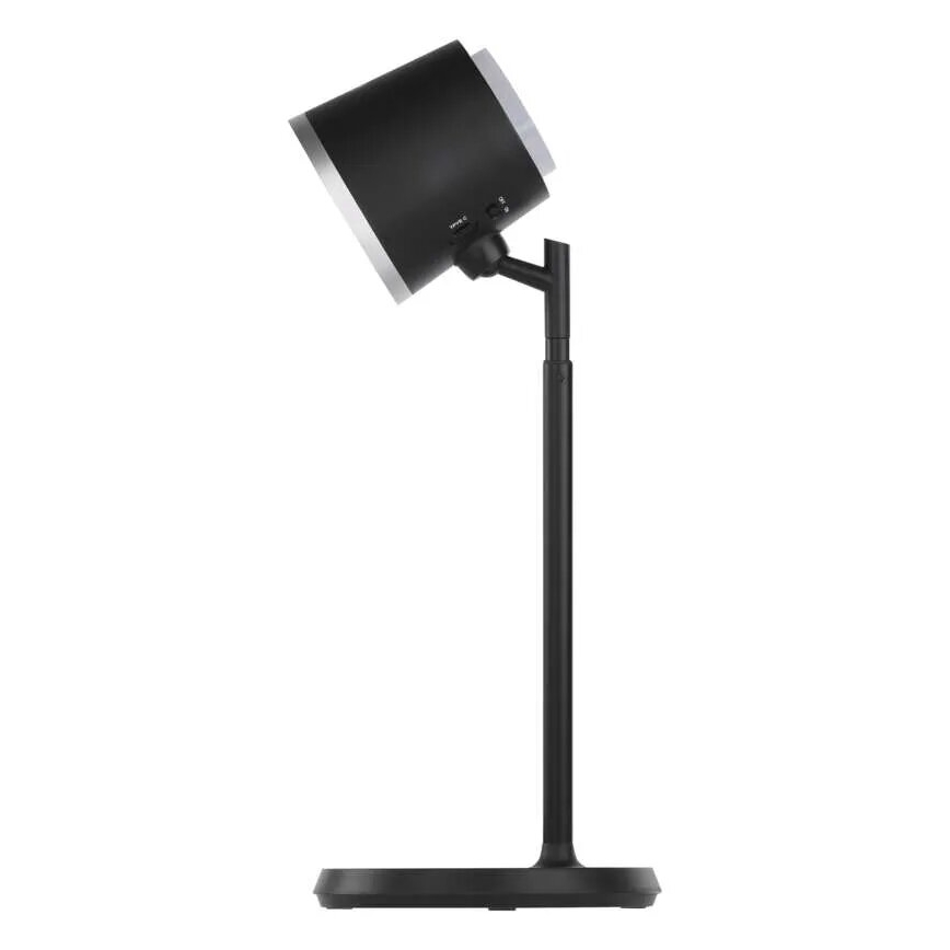LED Димируема акумулаторна настолна лампа 4в1 LED/6W/3,7V 3000K/4000K/6500K 1500mAh черен