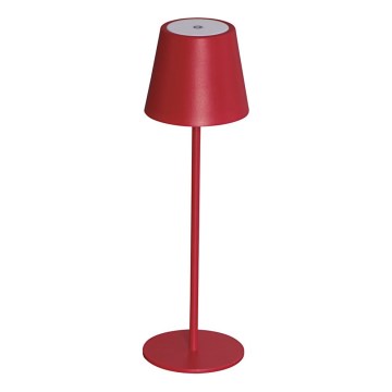 LED Димируема акумулаторна настолна лампа INITA LED/1,2W/1800 mAh IP54 червен