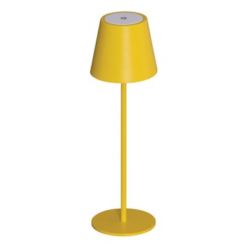 LED Димируема акумулаторна настолна лампа INITA LED/1,2W/1800 mAh IP54 жълт
