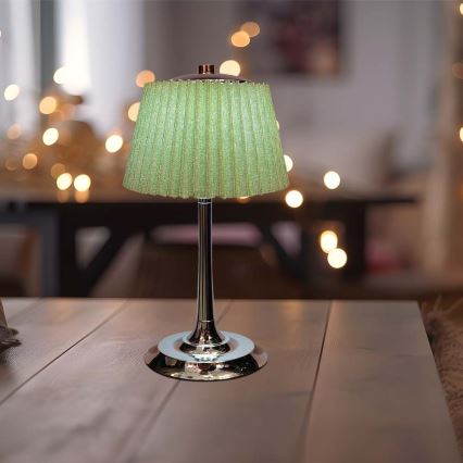 LED Димируема акумулаторна настолна touch лампа LED/1,5W/5V 3000/4000/6000K 1800 mAh зелен