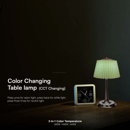 LED Димируема акумулаторна настолна touch лампа LED/1,5W/5V 3000/4000/6000K 1800 mAh зелен