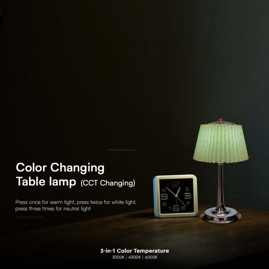 LED Димируема акумулаторна настолна touch лампа LED/1,5W/5V 3000/4000/6000K 1800 mAh зелен