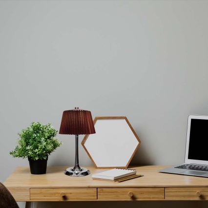 LED Димируема акумулаторна настолна touch лампа LED/1,5W/5V 3000/4000/6000K 1800 mAh кафяв