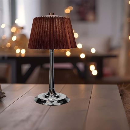 LED Димируема акумулаторна настолна touch лампа LED/1,5W/5V 3000/4000/6000K 1800 mAh кафяв