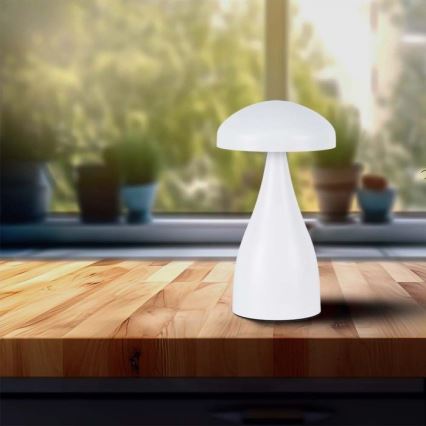 LED Димируема акумулаторна настолна touch лампа LED/1W/5V 3000-6000K 1800 mAh бял