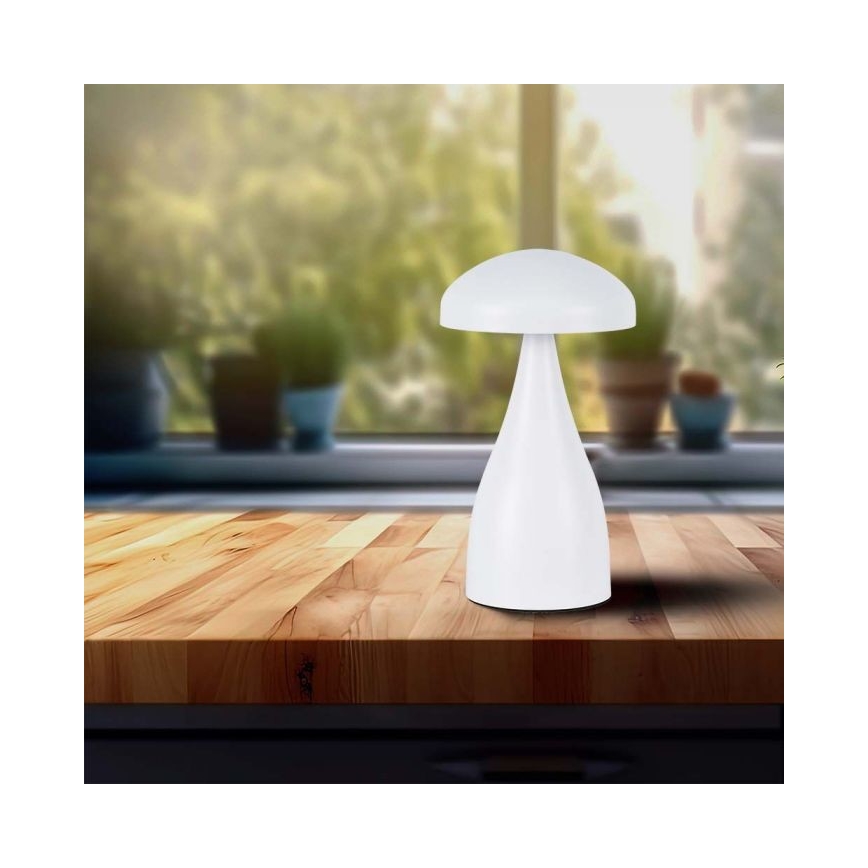 LED Димируема акумулаторна настолна touch лампа LED/1W/5V 3000-6000K 1800 mAh бял