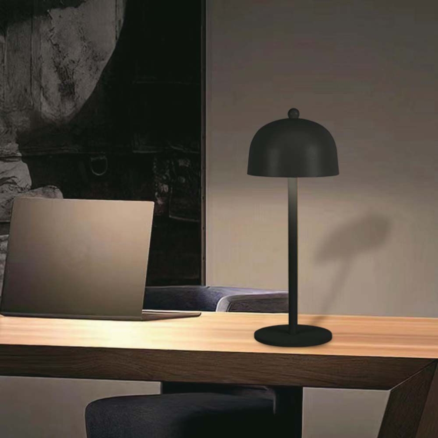 LED Димируема акумулаторна настолна touch лампа LED/1W/5V 3000-6000K 1800 mAh черен