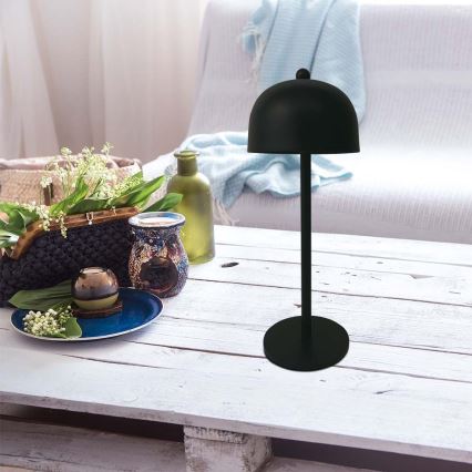 LED Димируема акумулаторна настолна touch лампа LED/1W/5V 3000-6000K 1800 mAh черен