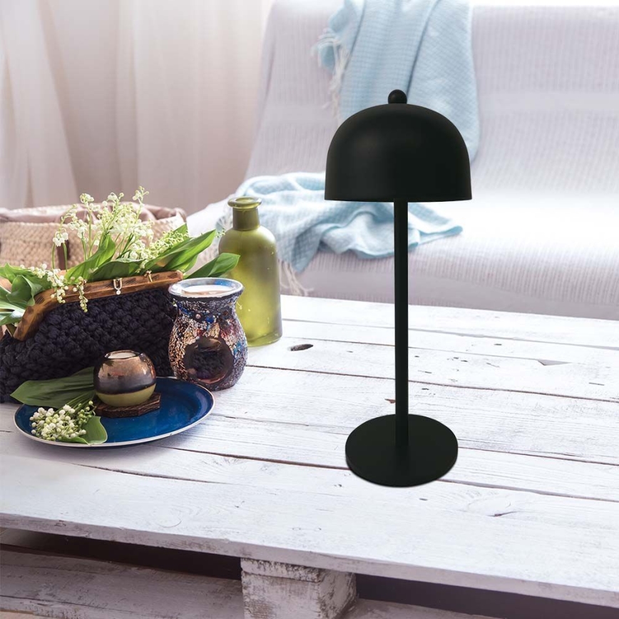 LED Димируема акумулаторна настолна touch лампа LED/1W/5V 3000-6000K 1800 mAh черен