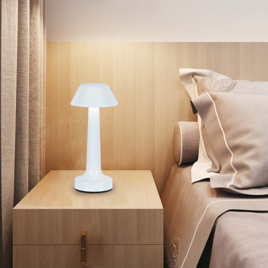 LED Димируема акумулаторна настолна touch лампа LED/1W/5V 3000-6000K 1800 mAh бял