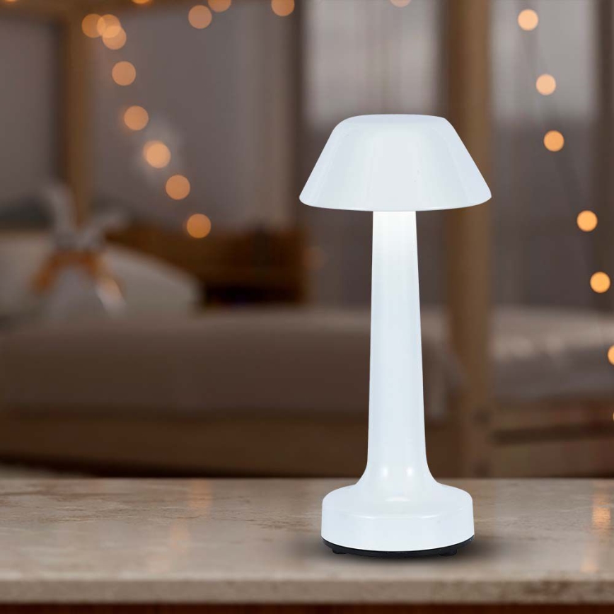 LED Димируема акумулаторна настолна touch лампа LED/1W/5V 3000-6000K 1800 mAh бял