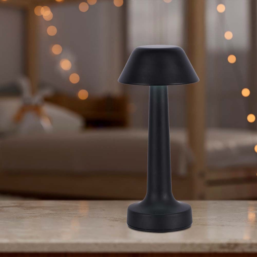LED Димируема акумулаторна настолна touch лампа LED/1W/5V 3000-6000K 1800 mAh черен