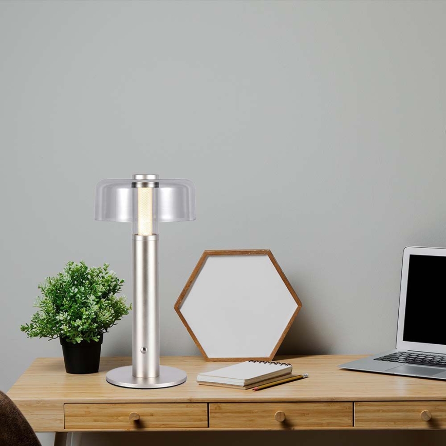 LED Димируема акумулаторна настолна touch лампа LED/1W/5V 3000K 1800 mAh златист