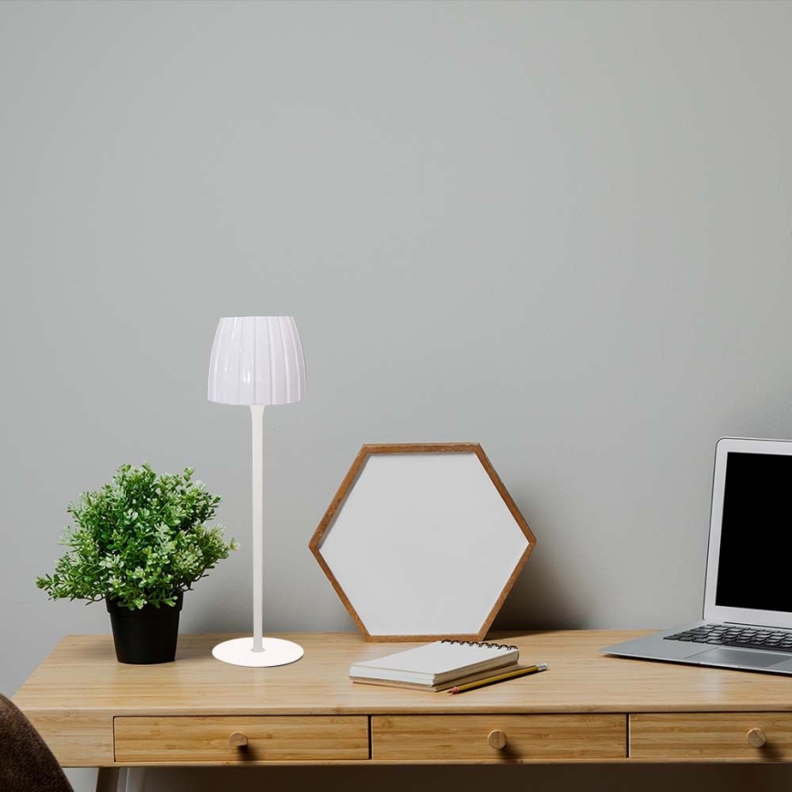 LED Димируема акумулаторна настолна touch лампа LED/2,7W/5V 3000/4000/6000K 1800 mAh бял