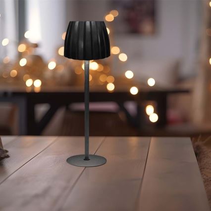 LED Димируема акумулаторна настолна touch лампа LED/2,7W/5V 3000/4000/6000K 1800 mAh черен