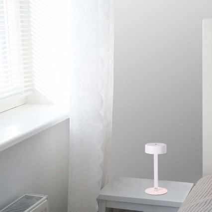 LED Димируема акумулаторна настолна touch лампа LED/3W/5V 3000-6000K 2400 mAh бял