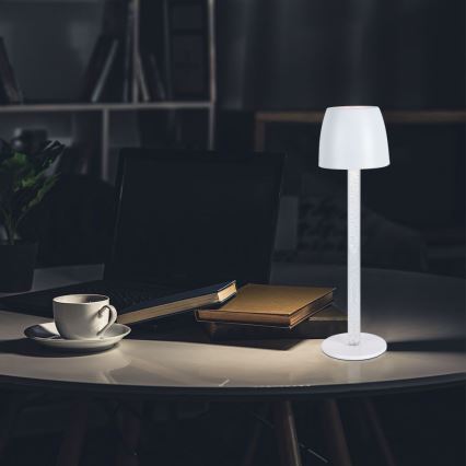 LED Димируема акумулаторна настолна touch лампа LED/3W/5V 3000K 1800 mAh бял