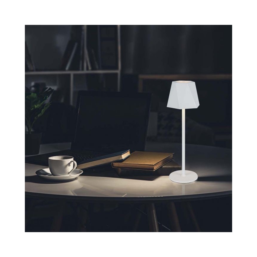 LED Димируема акумулаторна настолна touch лампа LED/4W/5V 3000-6000K 1800 mAh бял