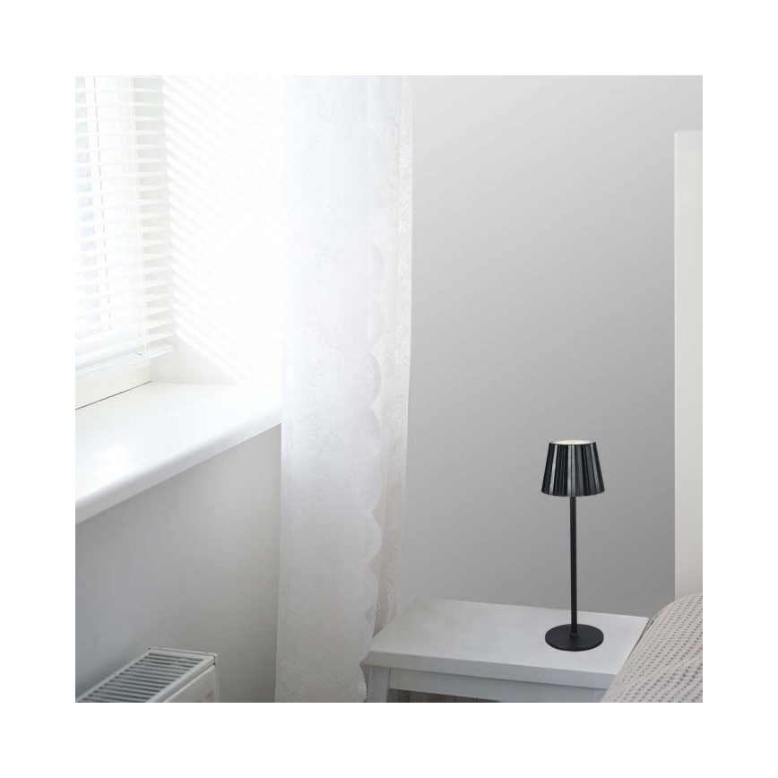 LED Димируема акумулаторна настолна touch лампа LED/4W/5V 3000-6000K 1800 mAh черен