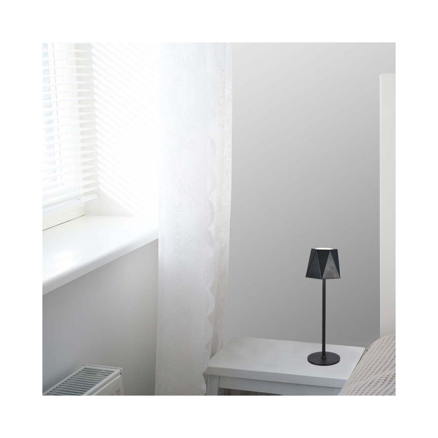 LED Димируема акумулаторна настолна touch лампа LED/4W/5V 3000-6000K 1800 mAh черен