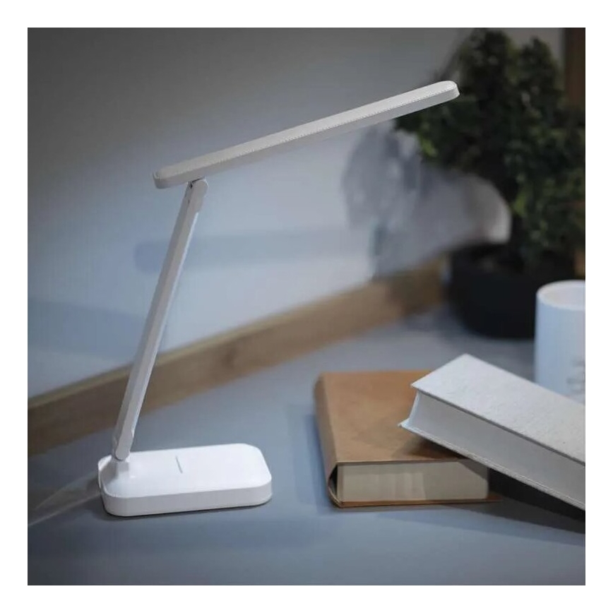 LED Димируема акумулаторна настолна лампа LED/5W/3,7V 3000K/4000K/6500K 800mAh бял