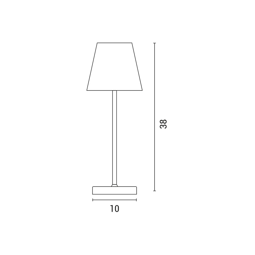 LED Димируема акумулаторна настолна сензорна лампа LED/3,5W/5V 5200mAh сив