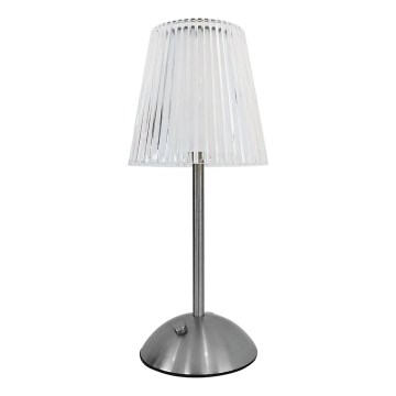 LED Димируема акумулаторна настолна touch лампа ELBA LED/1,6W/800 mAh матов хром/прозрачен