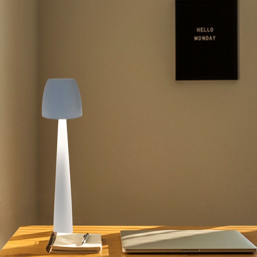 LED Димируема акумулаторна настолна touch лампа LED/3W/5V 3000-6000K 1800 mAh бял