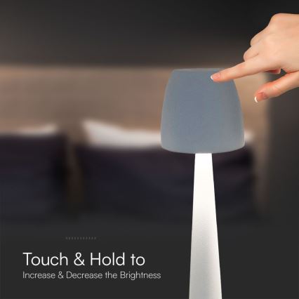 LED Димируема акумулаторна настолна touch лампа LED/3W/5V 3000-6000K 1800 mAh бял