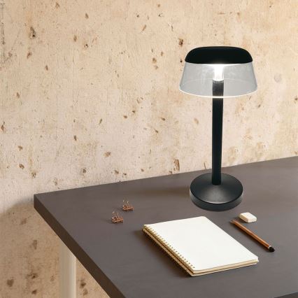 LED Димируема акумулаторна настолна touch лампа LED/3W/5V 3000-6000K 1800 mAh черен