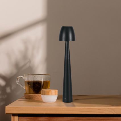 LED Димируема акумулаторна настолна touch лампа LED/3W/5V 3000-6000K 1800 mAh черен