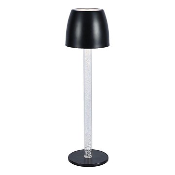 LED Димируема акумулаторна настолна touch лампа LED/3W/5V 3000K 1800 mAh черен