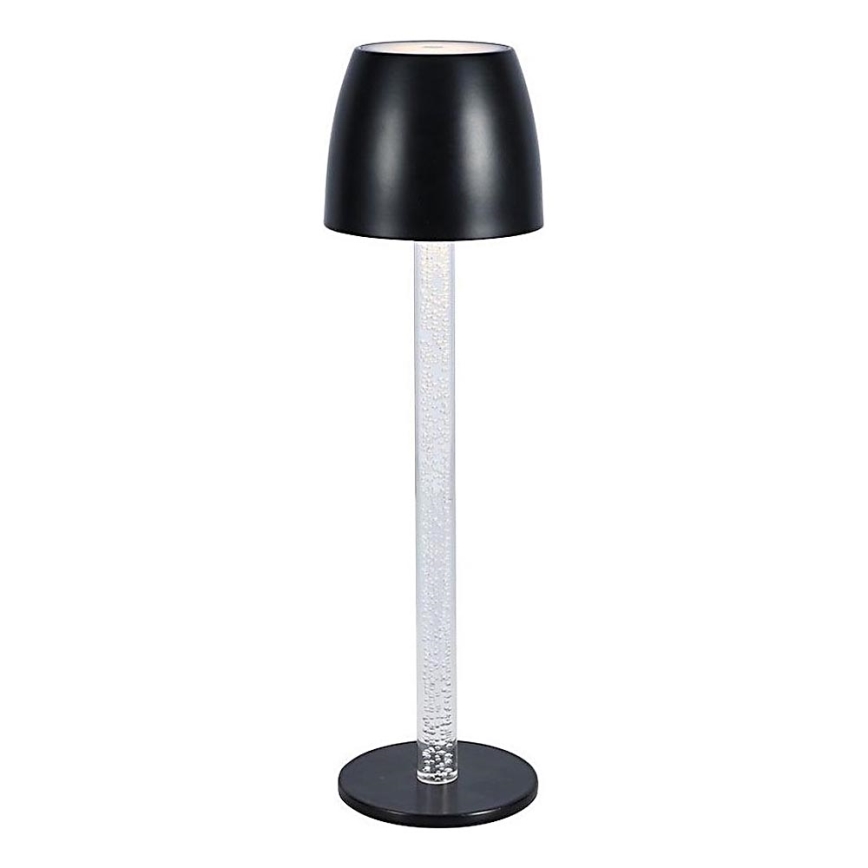 LED Димируема акумулаторна настолна touch лампа LED/3W/5V 3000K 1800 mAh черен