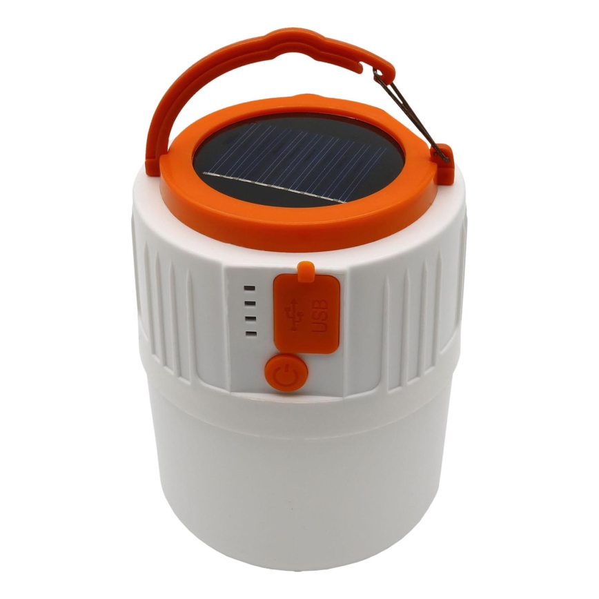 LED Димируема акумулаторна соларна лампа с функция за зареждане K1 LED/3W/3,7V 7000K IPX4 3200 mAh бял