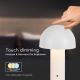 LED Димируема акумулаторна настолна touch лампа LED/1W/5V 3000-6000K 1800 mAh бял