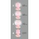 LED Димируема детска лампа  LED/2,5W/230V розов хипопотам