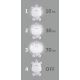 LED Димируема детска лампа LED/2,5W/230V сив хипопотам