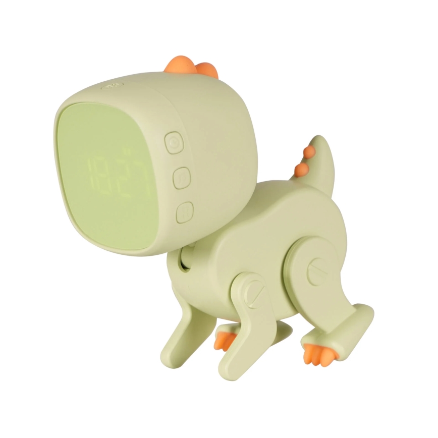 LED RGBW Димируем детски нощ малка лампа с будилник ROBOT LED/1W/5V 1200 mAh