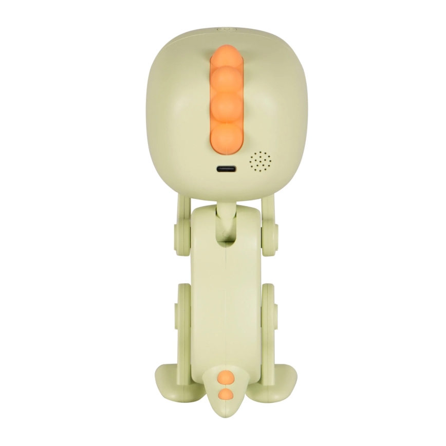 LED RGBW Димируем детски нощ малка лампа с будилник ROBOT LED/1W/5V 1200 mAh