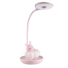 LED Димируема детска настолна лампа RABBIT LED/2,5W/230V розова