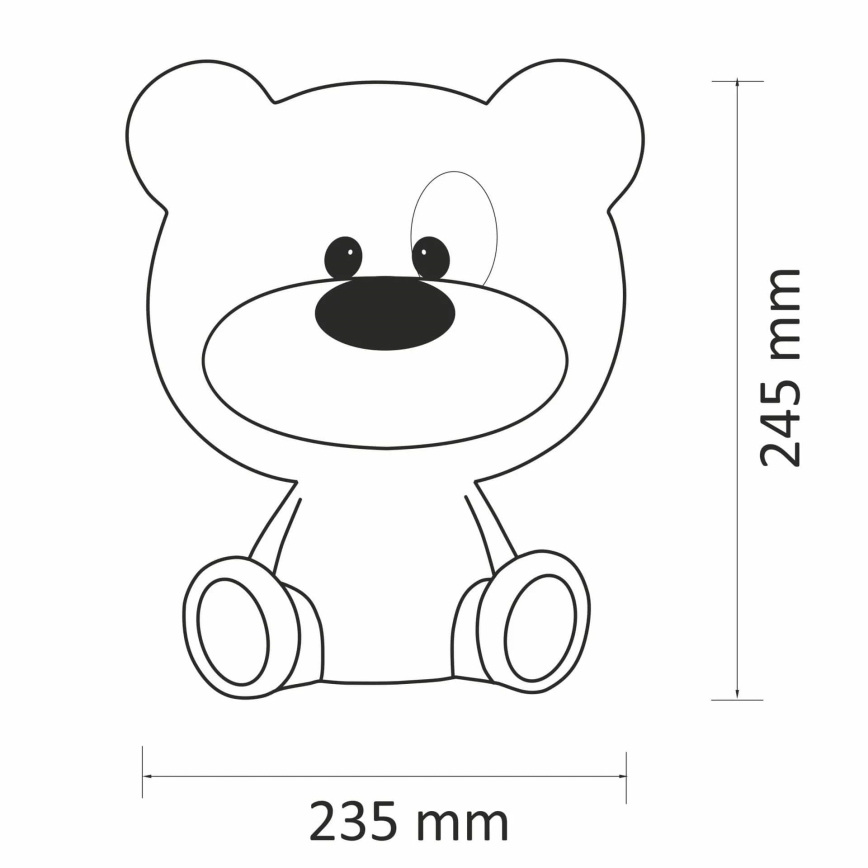 LED Димируема детска сензорна лампа BIBI LED/2,5W/3,7V 1200 mAh