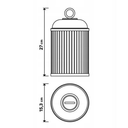 LED Димируема екстериорна лампа CANARI LED/2W/5V IP44