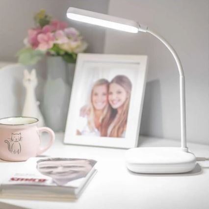 LED Димируема гъвкав настолна лампа LED/12W/230V 3000K/4000K/6500K бял
